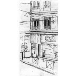 Croquis rue - Lyon